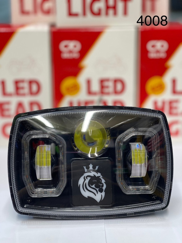 چراغ جلو ال ای دی LED موتورسیکلت هندا DELFO4008 لنز دار طرح شیر