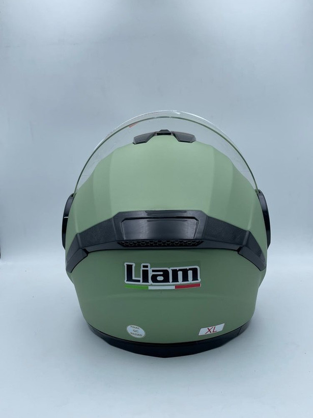 کلاه کاسکت بدون فک مدل LIAM سبز (با کیفیت و اقتصادی) با قابلیت تعمیر