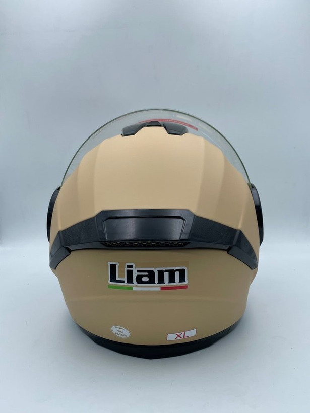 کلاه کاسکت بدون فک مدل LIAM بژ (با کیفیت و اقتصادی) با قابلیت تعمیر